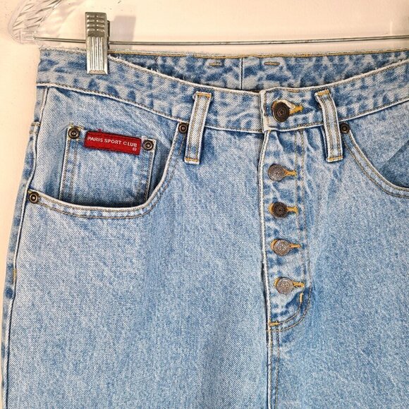 Vintage Paris Sport Club Button Fly Jeans - Picture 4 of 10